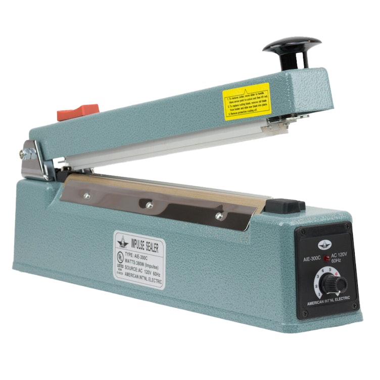 12" AIE 300C Series Manual Impulse Sealer with Trimmer