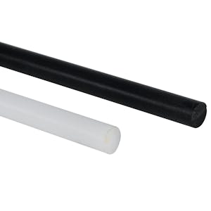 White Acetron® GP Acetal Rod