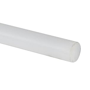 White Acetron® GP Acetal Rod