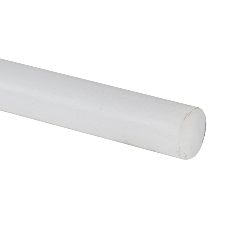 White Acetron® GP Acetal Rod