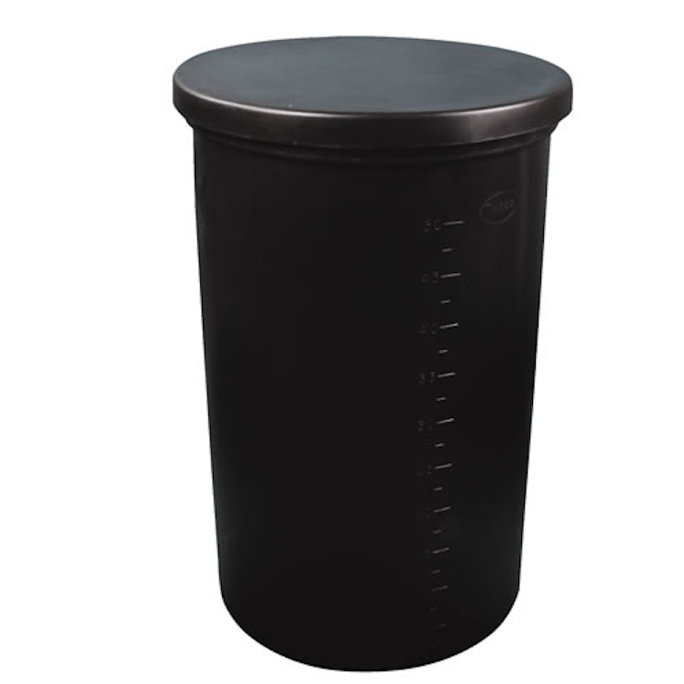 210 Gallon Black Heavy Weight Tamco® Tank - 40" Dia. x 44" Hgt. (Cover Sold Separately)