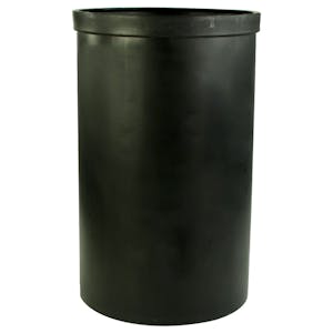 55 Gallon Black Heavy Weight Tamco® Tank - 22" Dia. x 36" Hgt. (Cover Sold Separately)