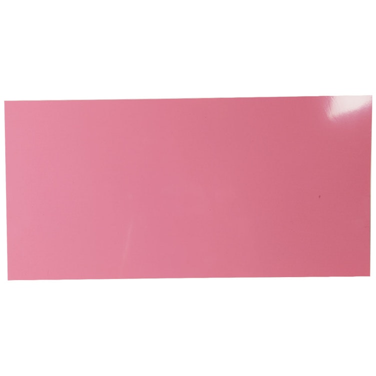 0.015" x 20" x 20" Pink PVC Shim