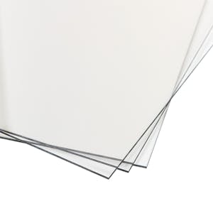 0.187" (4.7mm) x 12" x 12" TUFFAK® Clear Polycarbonate Sheet