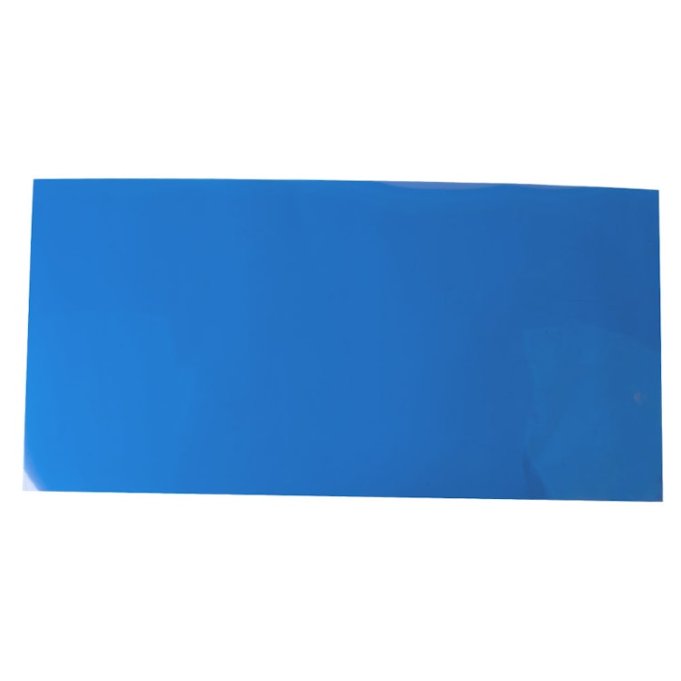 0.005" x 20" x 20" Blue Polyester Shim