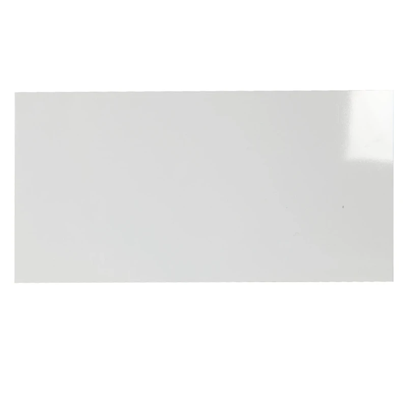 0.025" x 25" x 50" White PVC Shim