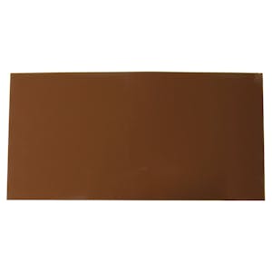 0.01" x 10" x 20" Brown PVC Shim