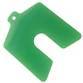 0.003" x 3" x 3" Green Polyester Slotted Shim - Package of 20