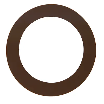 0.01" x 3/8" ID x 5/8" OD Brown PVC Arbor Shim - Package of 10