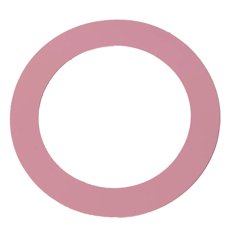 0.015" x 1-3/8" ID x 1-7/8" OD Pink PVC Arbor Shim - Package of 10