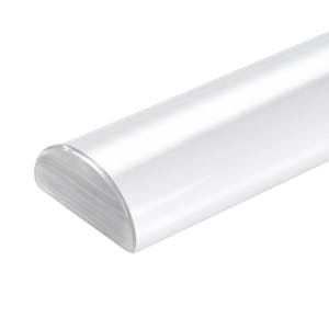 Clear Extruded Half Round Rod