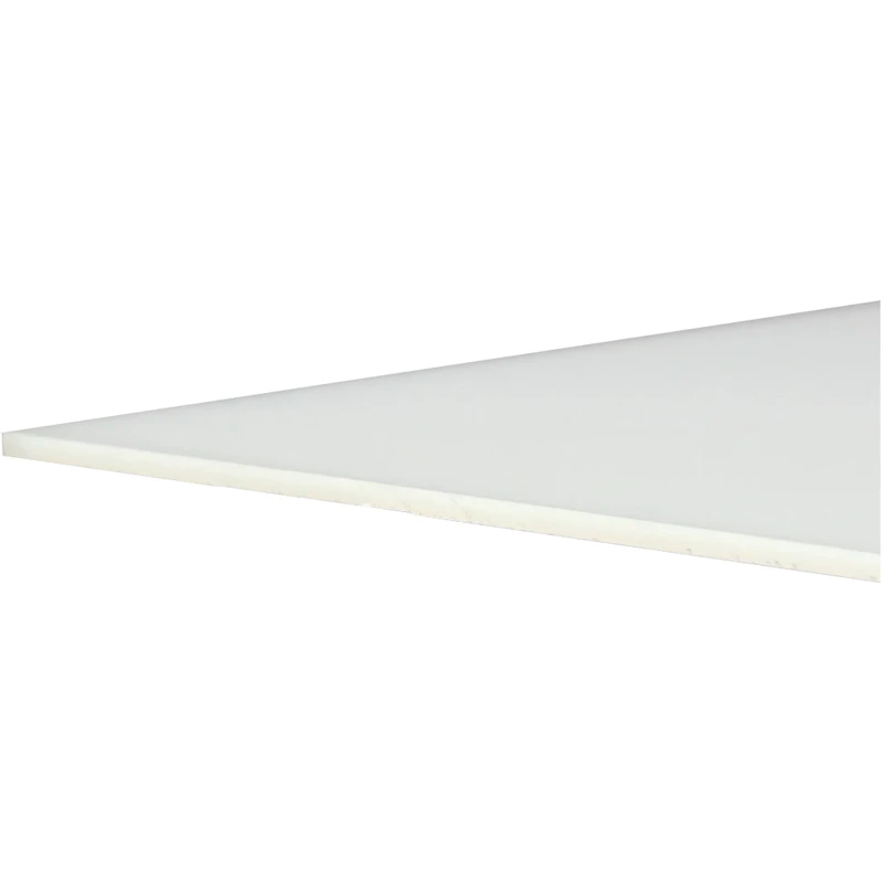 0.250" (6.4mm) x 12" x 24" White 7328 Translucent Acrylic Sheet