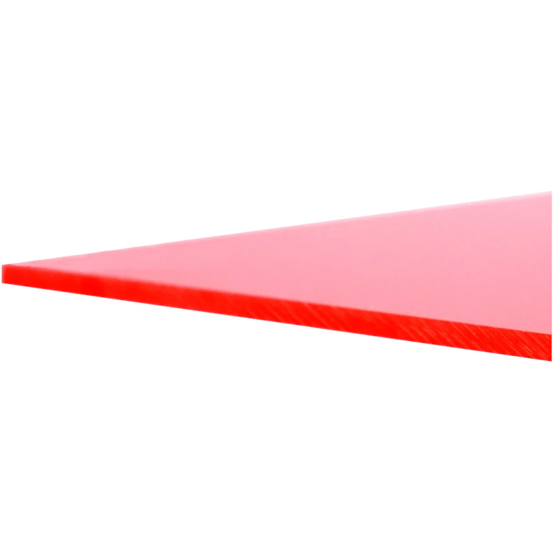 0.187" (4.7mm) x 12" x 48" Red 2283 Translucent Acrylic Sheet