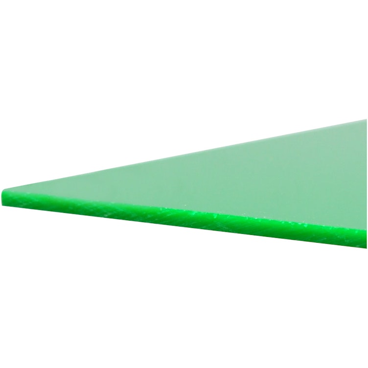 0.187" (4.7mm) x 24" x 48" Green 2108 Translucent Acrylic Sheet