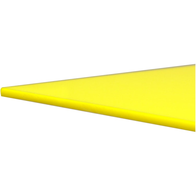 0.187" (4.7mm) x 24" x 48" Yellow 2037 Translucent Acrylic Sheet