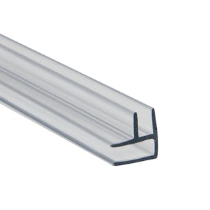 Clear Two-Way Corner Channel Joiner