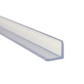 1" Leg x 1" Leg x 1/8" Thickness Clear PVC 90° Angle - 5' Length
