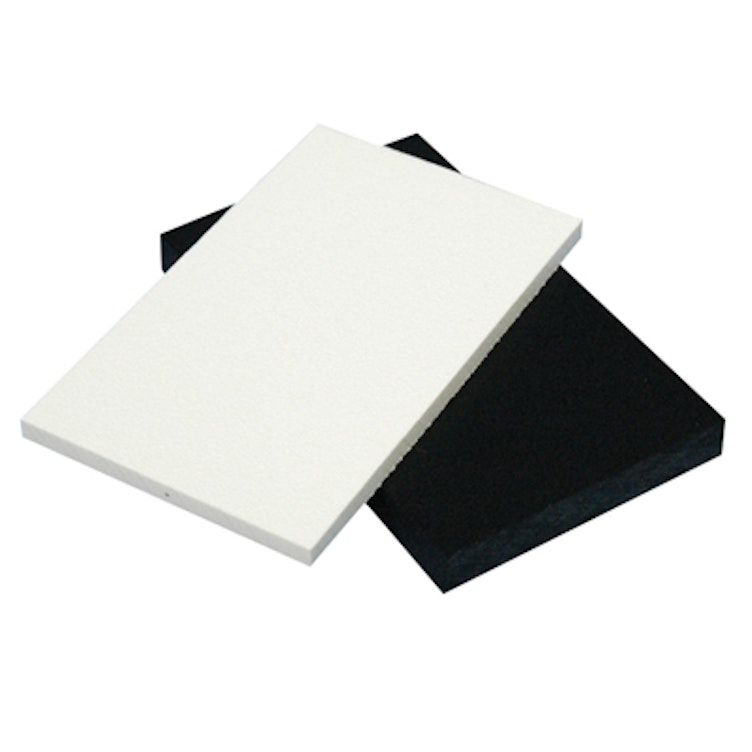 1/4" x 24" x 24" Polar White Seaboard® UV Stabilized HDPE Sheet