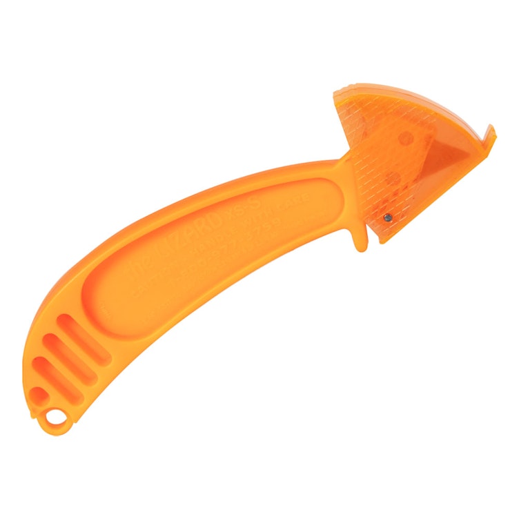 CrewSafe Lizard 6 Orange Safety Utility Knife / Box Cutter LZ-S - 6/Pack