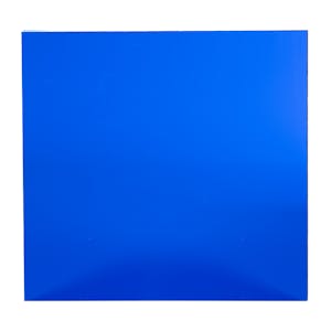0.125" (3.2mm) x 12" x 12" Blue 2424 Transparent Acrylic Sheet