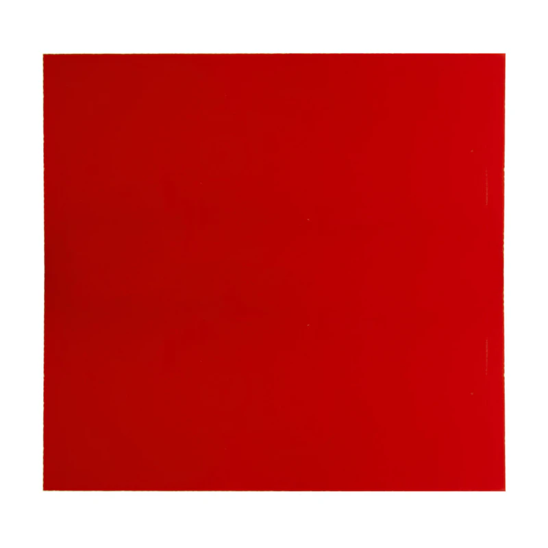 0.250" (6.4mm) x 12" x 24" Red 2423 Transparent Acrylic Sheet