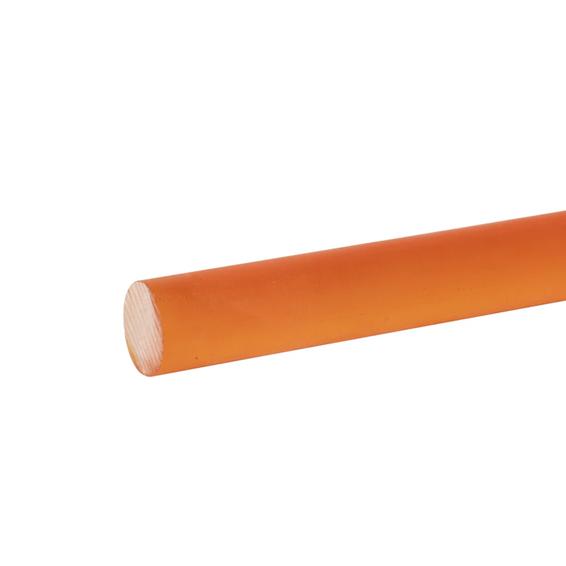 1-1/4" Transparent Orange 2422 Cast Acrylic Rod