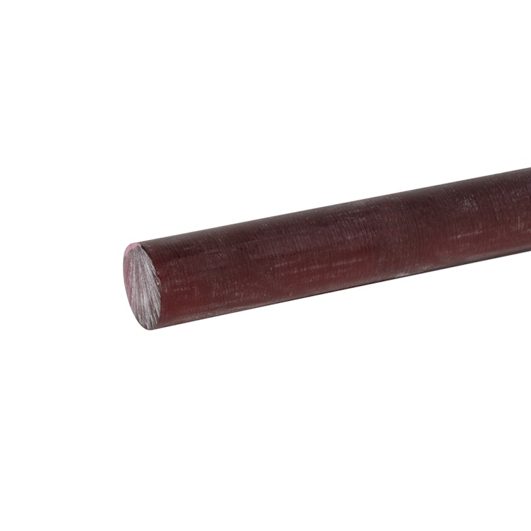 1" Transparent Red 2423 Cast Acrylic Rod