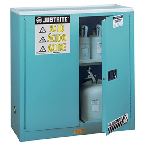 30 Gallon Manual-close Justrite® Sure-Grip® EX Cabinets for Corrosives