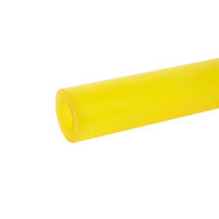 1-1/4" ID x 2-1/4" OD 75A Yellow Polyurethane Cast Tube
