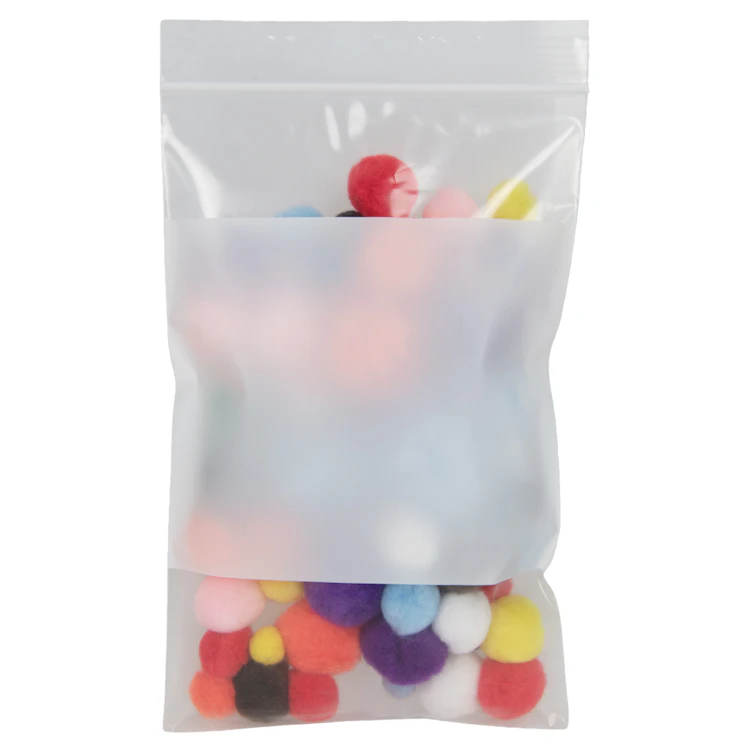 5" W x 8" L x 4 mil Thick Reloc Zippit® Resealable Bags with White Block - Case of 1000