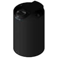 175 Gallon Black MDLPE ProChem® Potable Water Tank (1.0 Specific Gravity) with Top & Bottom Port & 8" Lid - 34" Dia. x 55" Hgt.