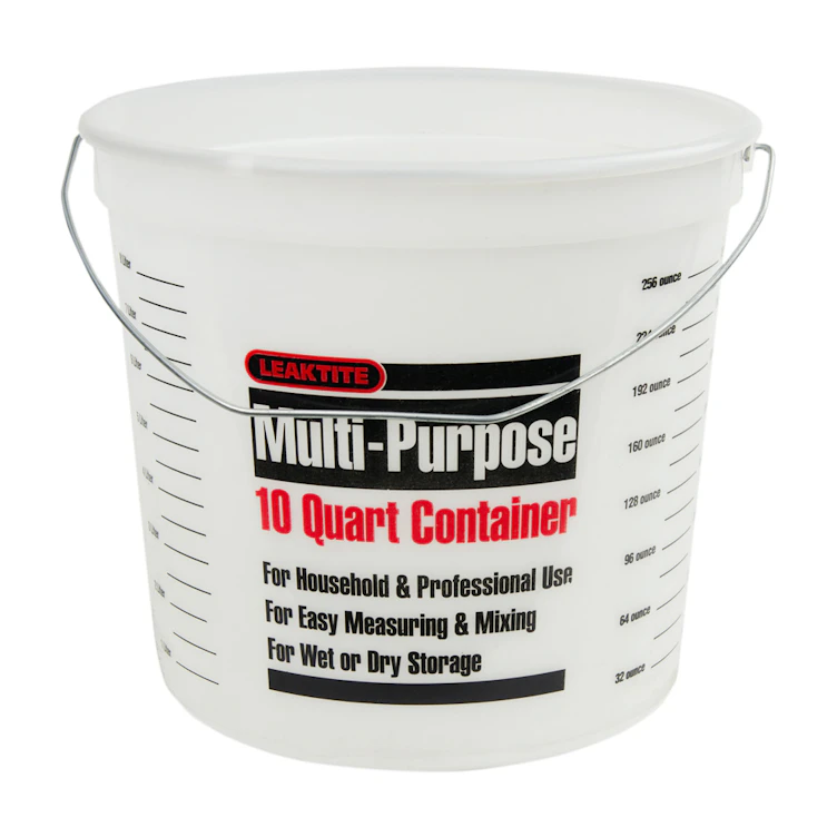 10 Quart Measuring Pail with Handle | U.S. Plastic Corp.