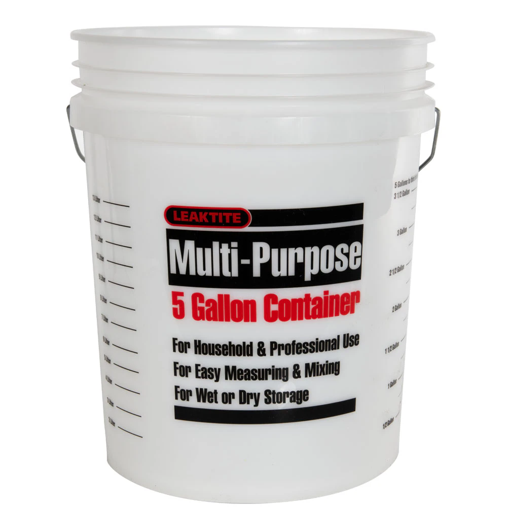 5 Gallon Measuring Pail with Handle & Grip | U.S. Plastic Corp.