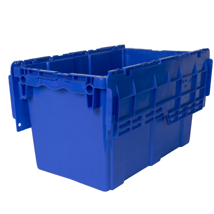 22.3" L x 13" W x 12.8" Hgt. Blue Security Shipper Container