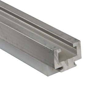 Duravar UHMW-PE Flat-Top C-Rail Assembly Profile