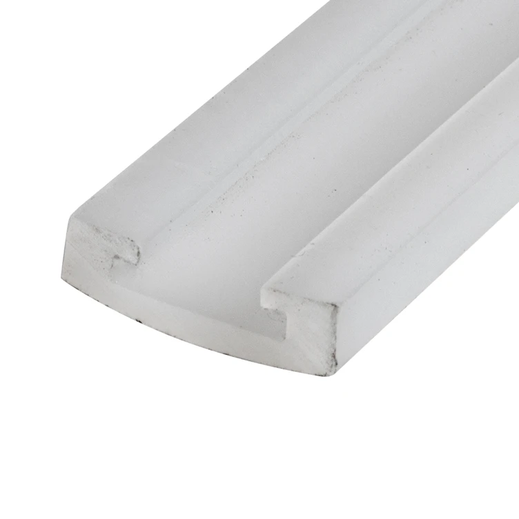 UHMW Round-Top C-Rail Cover Extruded Profile | U.S. Plastic Corp.