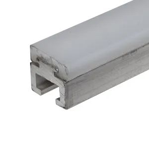 Duravar UHMW-PE Round-Top C-Rail Assembly Profile