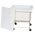 28 Gallon Polyethylene Rectangular Mobile Container - 27-3/4" L x 21-1/4" W x 29-1/2" Hgt.