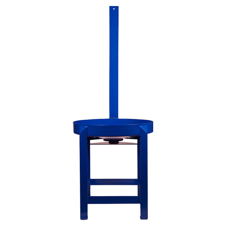 Blue Powder-Coated Steel Tank Stand for Domed 31" Diameter Tank