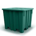 Jade Green Meese Bulk Container with Lid (1200 lbs. Capacity) - 47-1/2" L x 47-1/2" W x 40-1/4" Hgt.