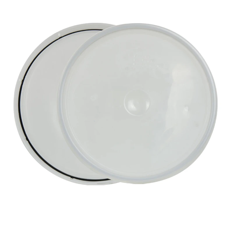 2 Gallon Natural HDPE Economy Round Bucket Lid with Tear Tab