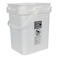 5 Gallon Super Kube White Pail with Handle