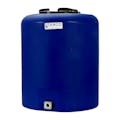 20 Gallon Tamco® Vertical Blue PE Tank with 8" Lid & 3/4" Fitting - 19" Dia. x 23" Hgt.