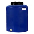 20 Gallon Tamco® Vertical Blue PE Tank with 12-1/2" Plain Lid & 3/4" Fitting - 19" Dia. x 24" Hgt.