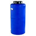 35 Gallon Tamco® Vertical Blue PE Tank with 12-1/2" Lid & 3/4" Fitting - 19" Dia. x 39" Hgt.