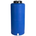 40 Gallon Tamco® Vertical Blue PE Tank with 12-1/2" Plain Lid & 3/4" Fitting - 19" Dia. x 43" Hgt.
