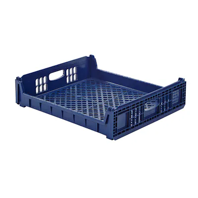 26" x 22" Blue Bread Basket with Standard Sides