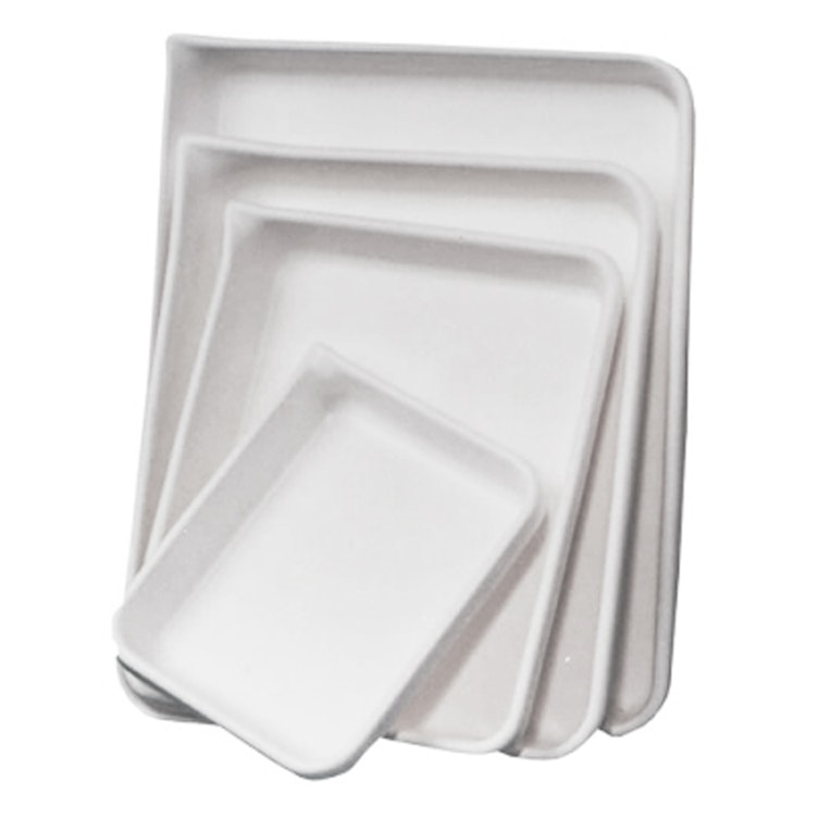 Autoclaveable White Fiberglass Tray, 12 x 13 x 3/4