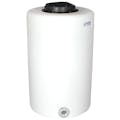 65 Gallon Tamco® Vertical Natural PE Tank with 12-1/2" Plain Lid & 2" Fitting - 24" Dia. x 39" Hgt.