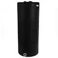 105 Gallon Tamco® Vertical Black PE Tank with 8" Lid & 2" Fitting - 24" Dia. x 60" Hgt.